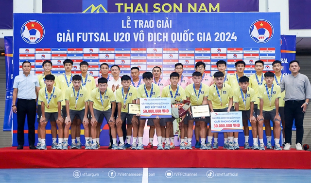 Quật ngã Sài Gòn Titans TP.HCM, Thái Sơn Bắc lên ngôi giải futsal U.20 quốc gia 2024- Ảnh 7.